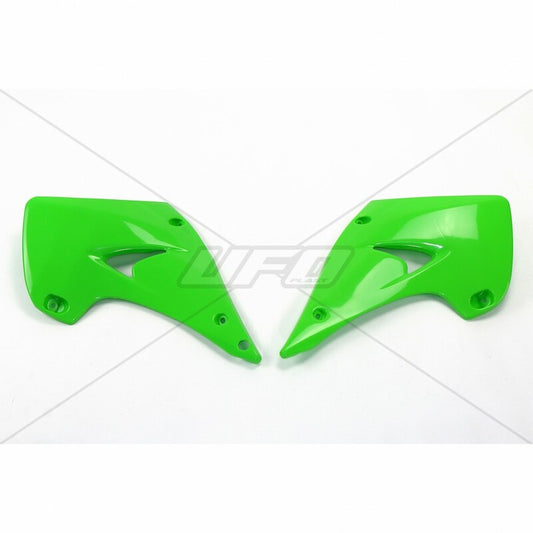 UFO Radiator shrouds green Kawasaki KX125/250