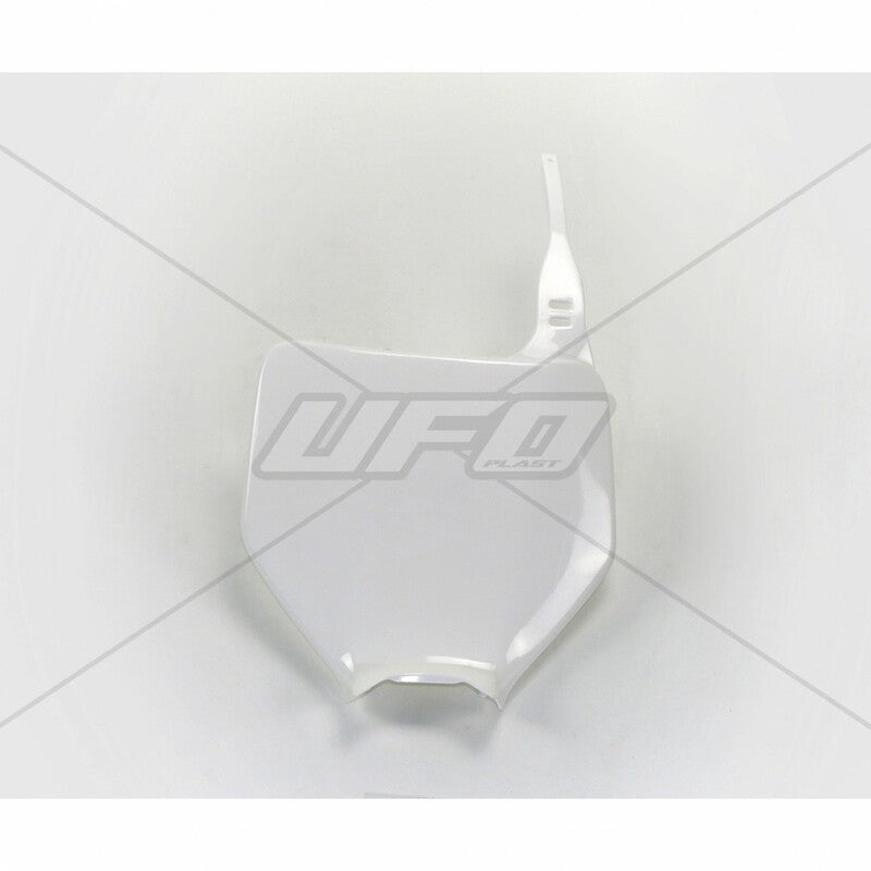 UFO Front number plate white Kawasaki KX125/250