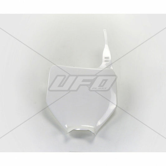 UFO Front number plate white Kawasaki KX125/250