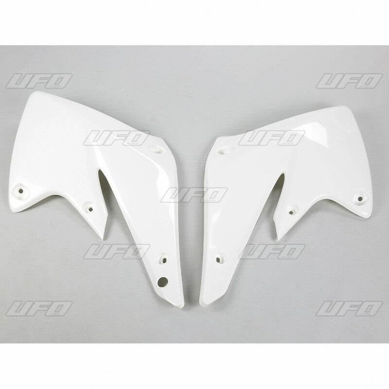 UFO Radiator shrouds white Kawasaki KX250F