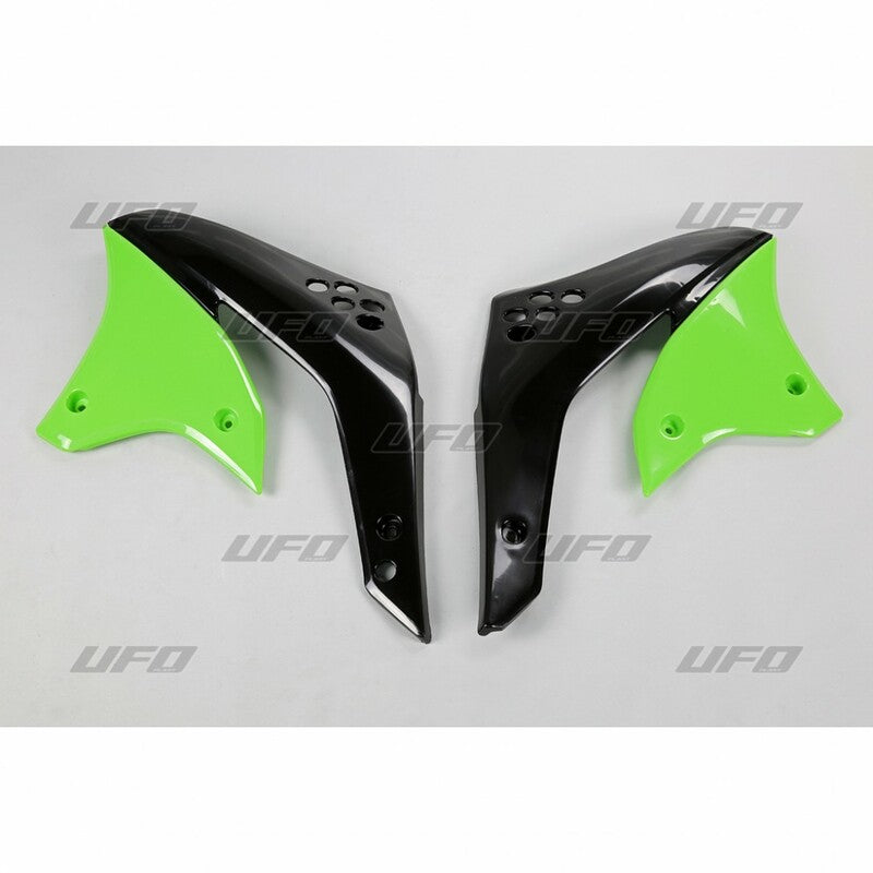 UFO Radiator shrouds green Kawasaki KX250F