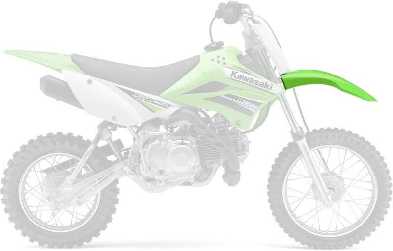 UFO Voorspatbord KX groen Kawasaki KLX110