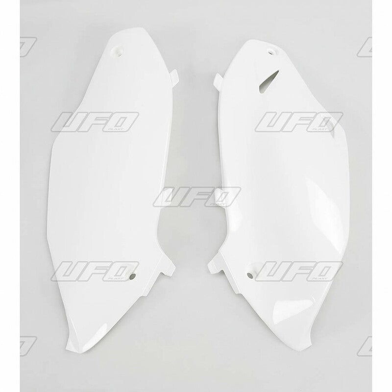 UFO Side number plates white Kawasaki KX250F/450F