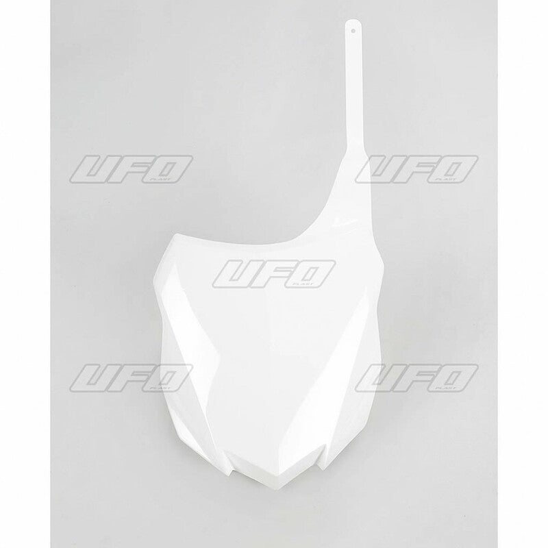 UFO Front number plate white Kawasaki KX250F/450F