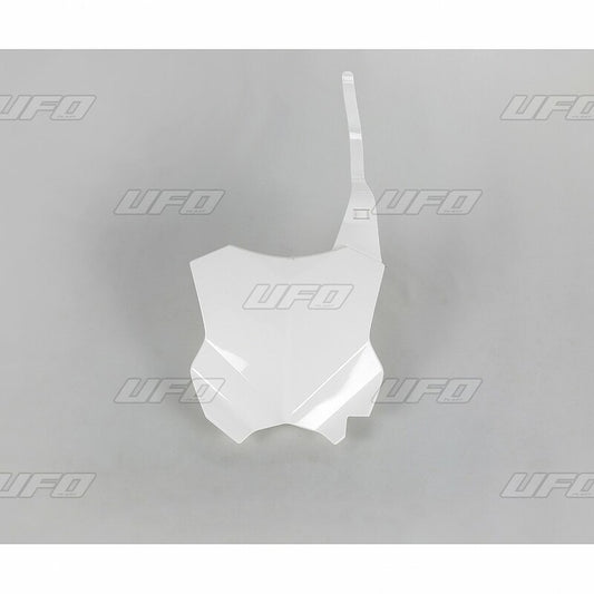 UFO Front number plate white Kawasaki KX450F