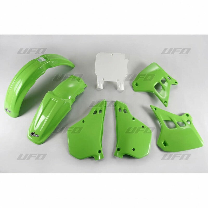 UFO Plastic kit OEM kleur Kawasaki KX250