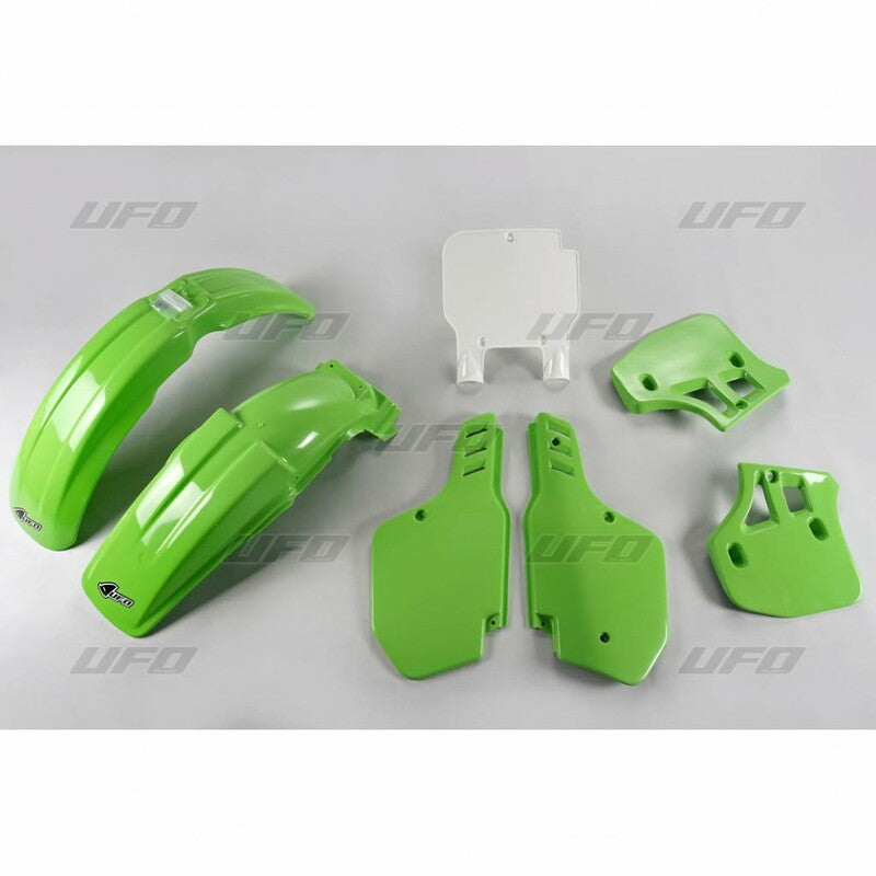 UFO Plastic kit OEM kleur Kawasaki KX250