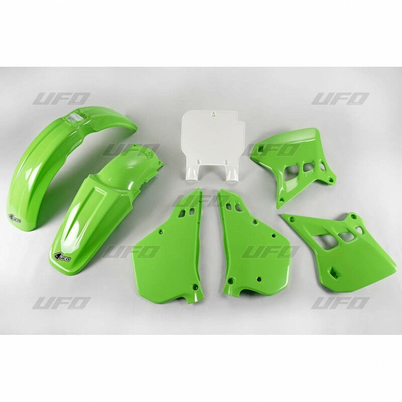 UFO Plastic kit OEM kleur Kawasaki KX125