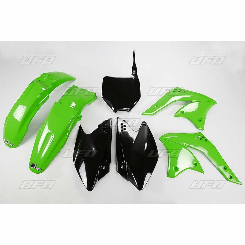 UFO Plastic kit OEM kleur Kawasaki KX250F