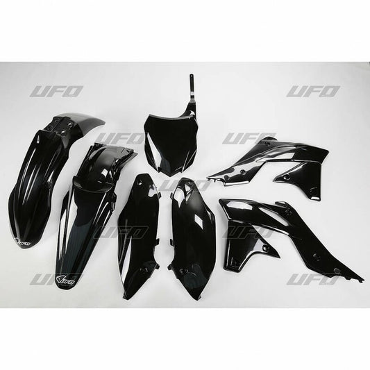 UFO Plastic kit black Kawasaki KX250F