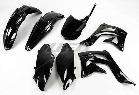 UFO Plastic kit black Kawasaki KX450F