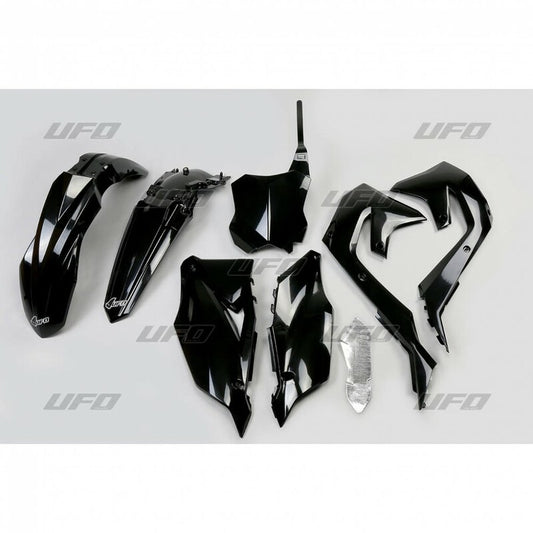 UFO Plastic kit black Kawasaki KX450 