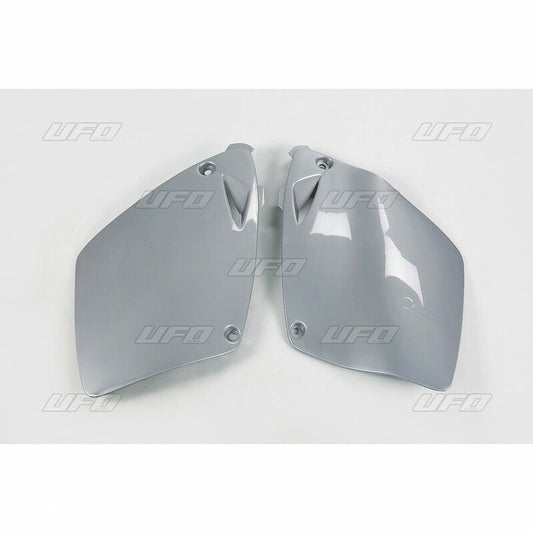 UFO Side number plates silver KTM 