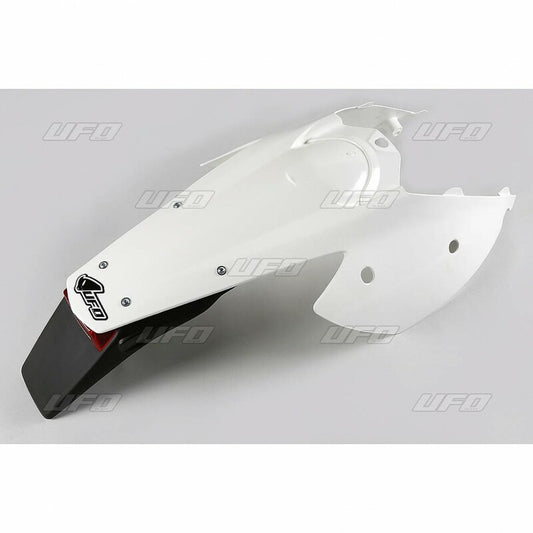 UFO Rear fender + license plate holder + light white KTM 