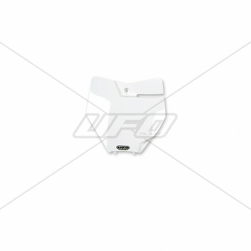 UFO Front number plate white KTM