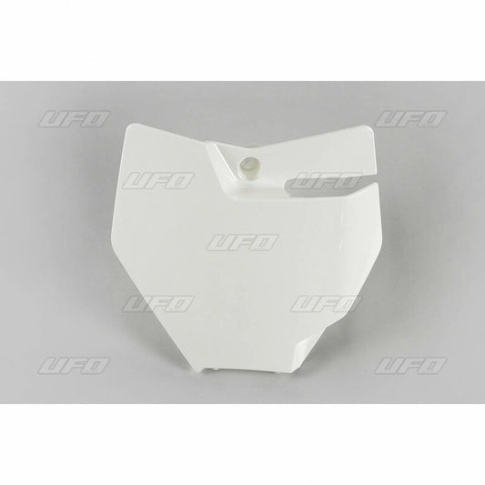 UFO Front number plate white KTM SX85