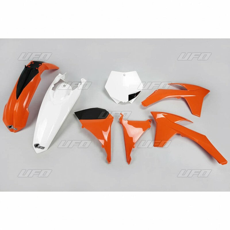 UFO Plastic kit OEM kleur oranje/Blanc KTM