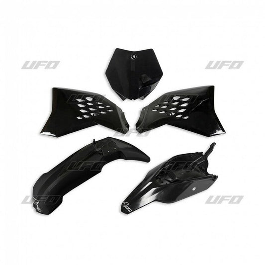 UFO Plastic kit zwart KTM SX 65