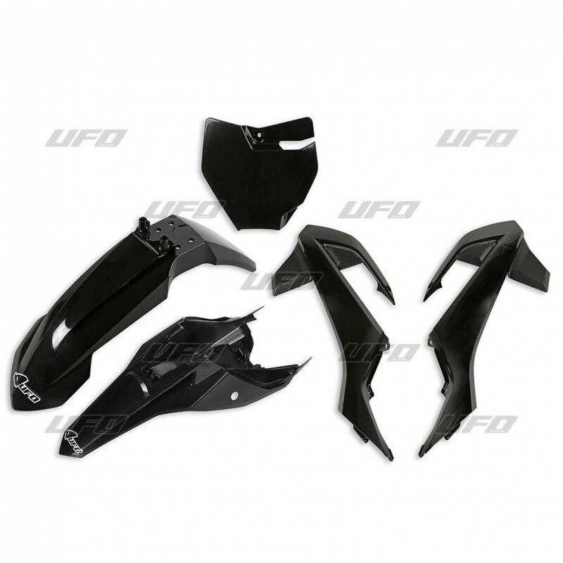 UFO Plastic kit black KTM SX 65