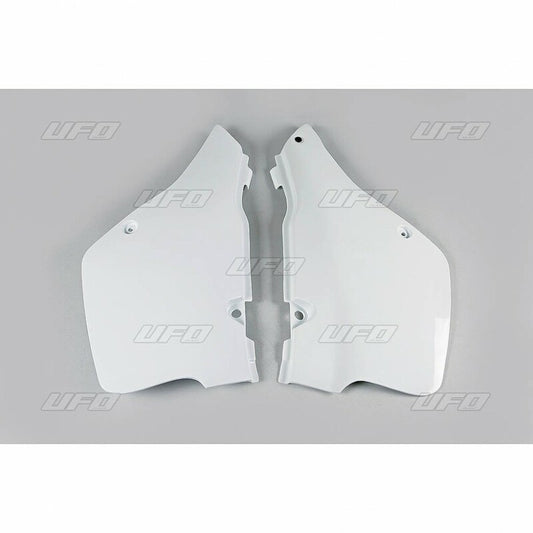 UFO Side number plates white Suzuki RM125