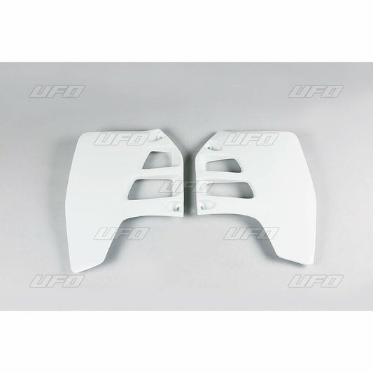 UFO Radiator shrouds white Suzuki RM125/250