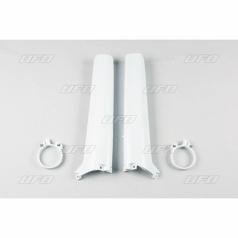 UFO Front fork protectors white Suzuki RM125/250