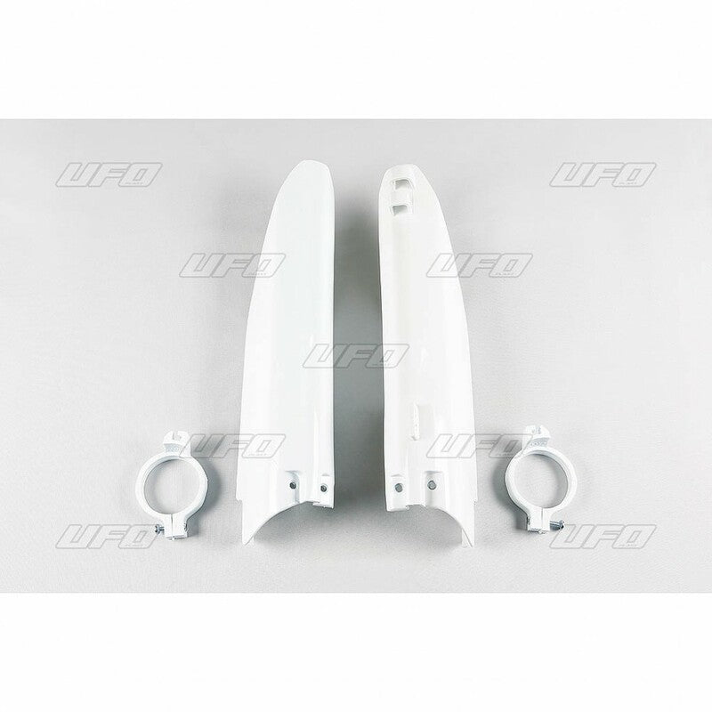 UFO Front fork protectors white Suzuki RM125/250