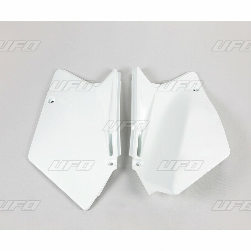 UFO Side number plates white Suzuki RM-Z450