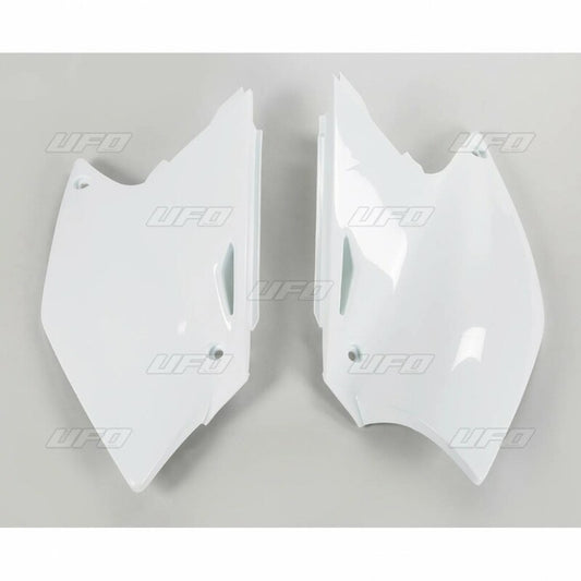 UFO Side number plates white Suzuki RM-Z250