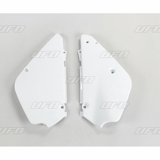 UFO Side number plates white Suzuki RM85