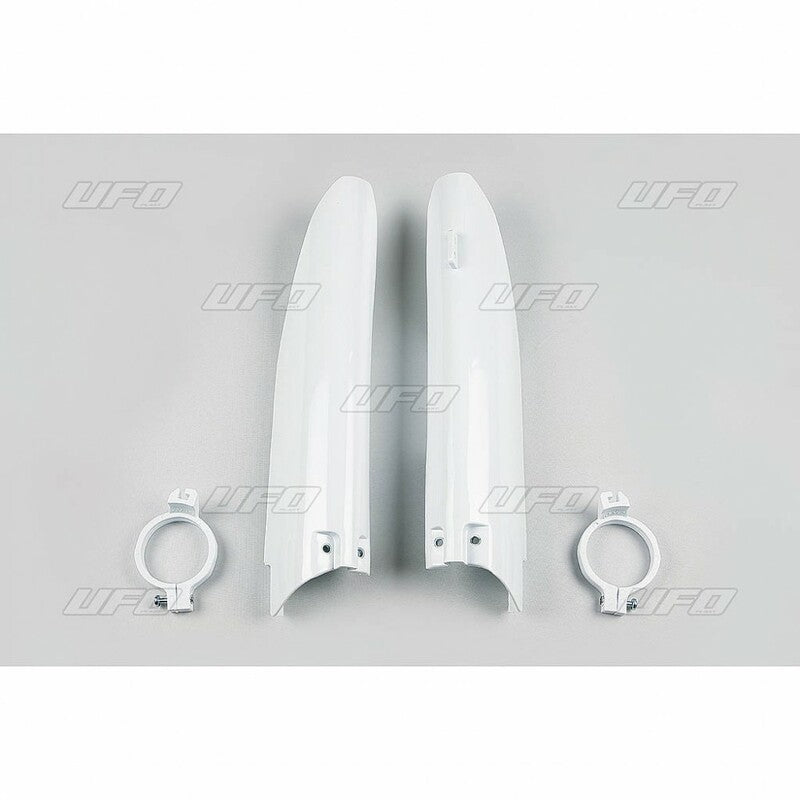 UFO Front fork protectors white Suzuki