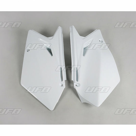 UFO Side number plates white Suzuki RM-Z450