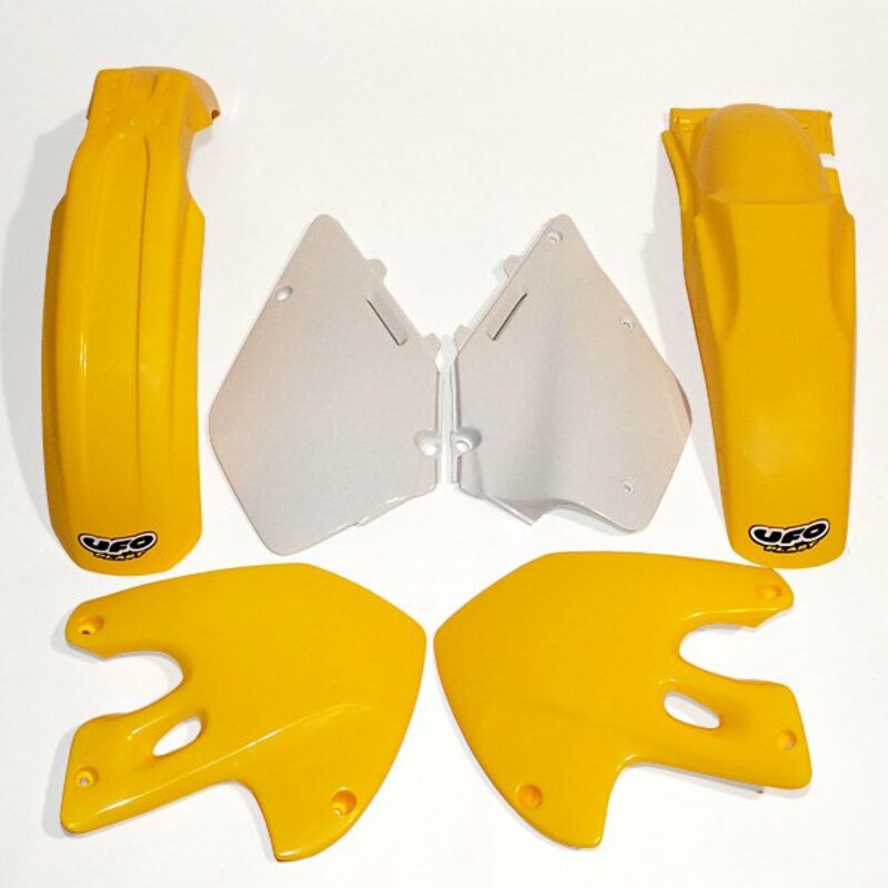 UFO Plastic kit OEM color yellow/white Suzuki RM125/250