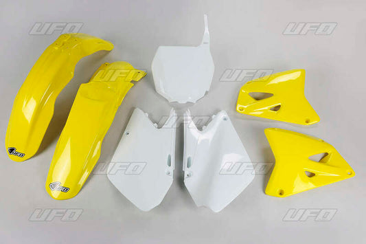 UFO Plastic kit OEM color yellow/white Suzuki RM125/250