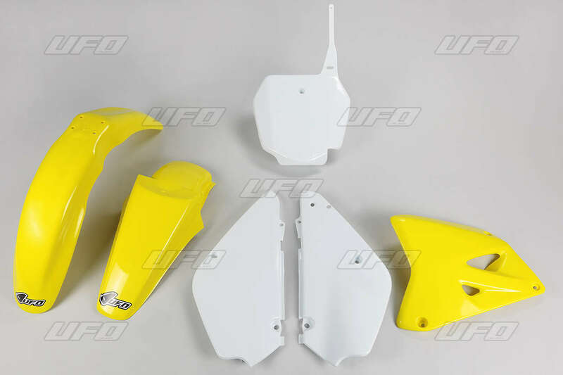 UFO Plastic kit OEM color yellow/white Suzuki RM85