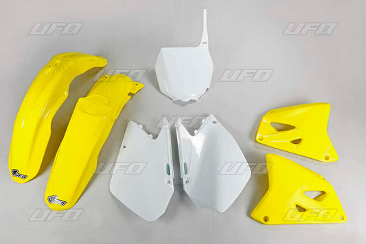 UFO Plastic kit OEM kleur geel/wit Suzuki RM125/250