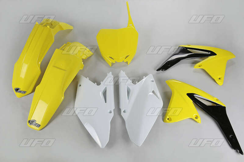 UFO Plastic kit OEM kleur geel/zwart/wit Suzuki RM-Z450