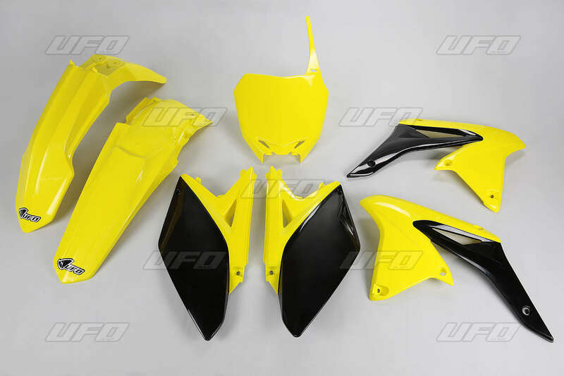 UFO Plastic kit OEM color yellow/black Suzuki RM-Z250