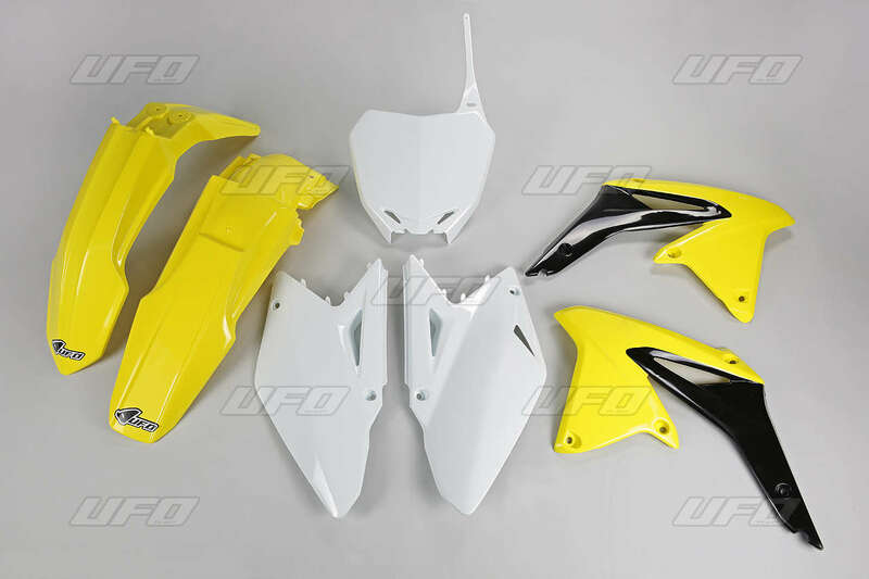 UFO Plastic kit OEM kleur geel/zwart/wit Suzuki RM-Z450