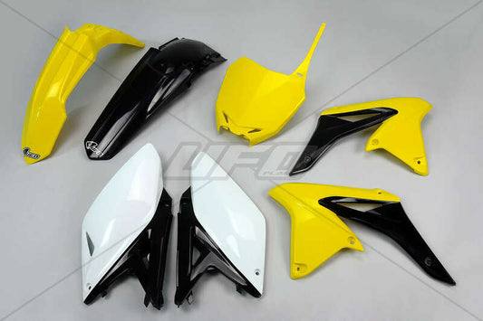 UFO Plastic kit OEM kleur geel/zwart/wit Suzuki RM-Z250