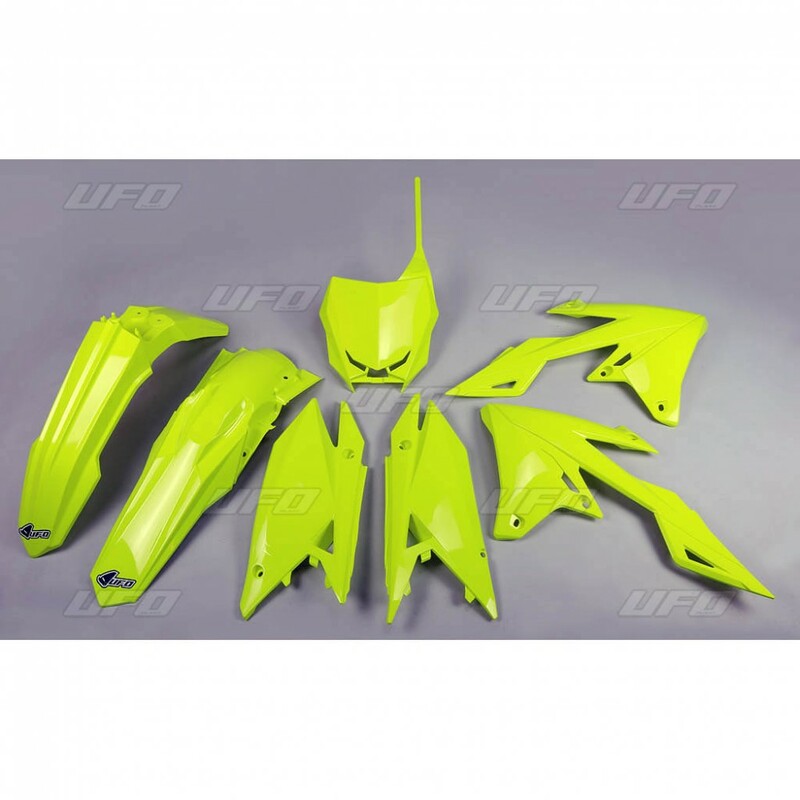 UFO Plastic kit neon yellow Suzuki RM-Z250 