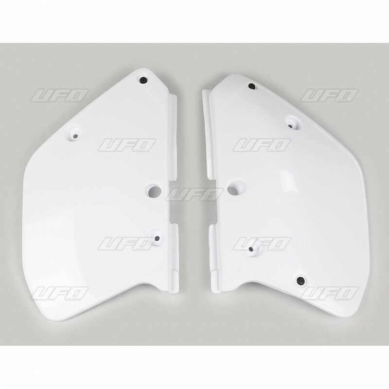 UFO Side number plates white Yamaha 