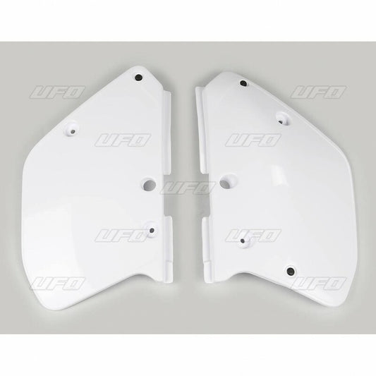 UFO Side number plates white Yamaha 