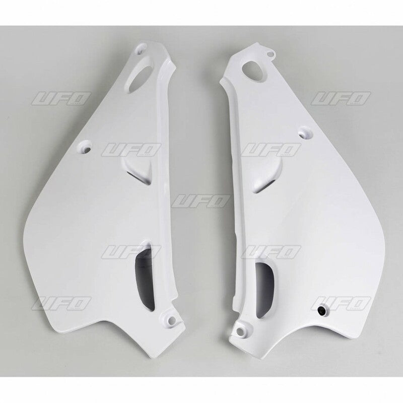 UFO Side number plates white Yamaha YZ80LC/LW 