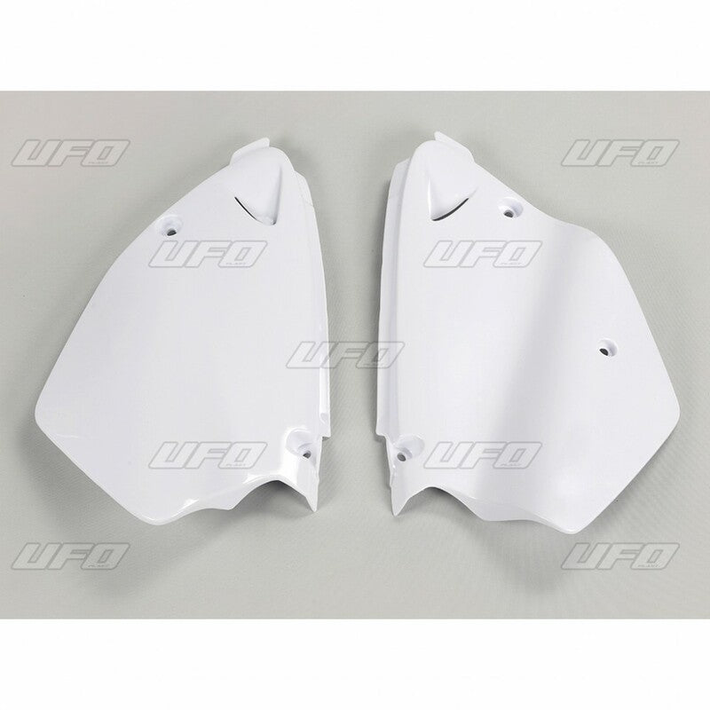 UFO Side number plates white Yamaha 