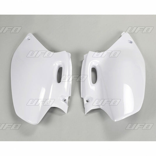 UFO Side number plates white Yamaha 