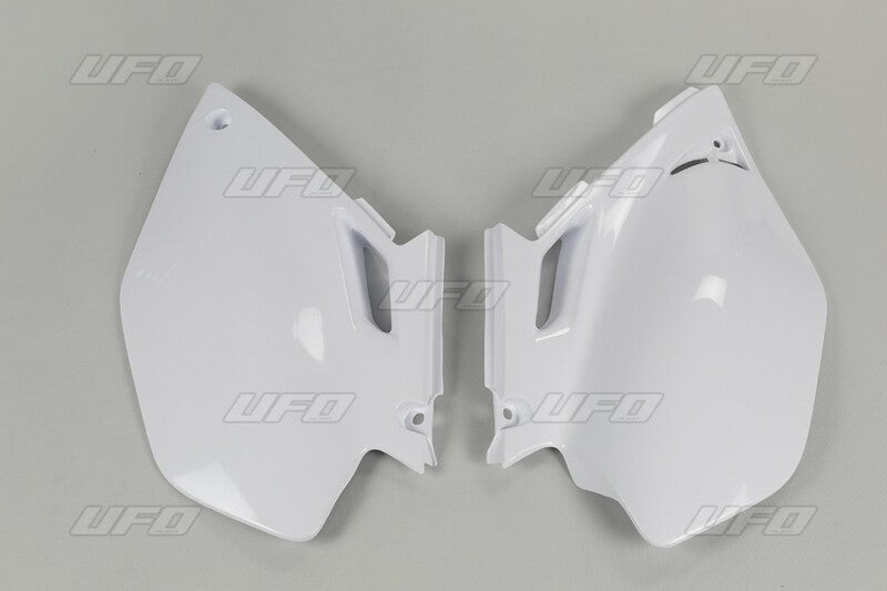 UFO Side number plates white Yamaha YZ250F/450F 