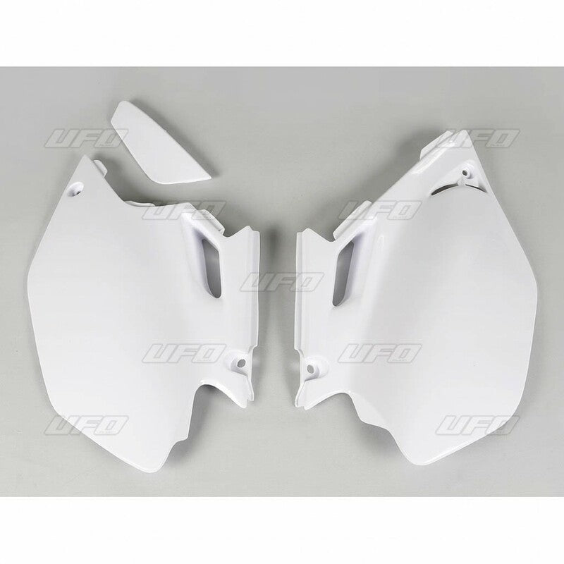 UFO Side number plates white Yamaha WR250F/450F 