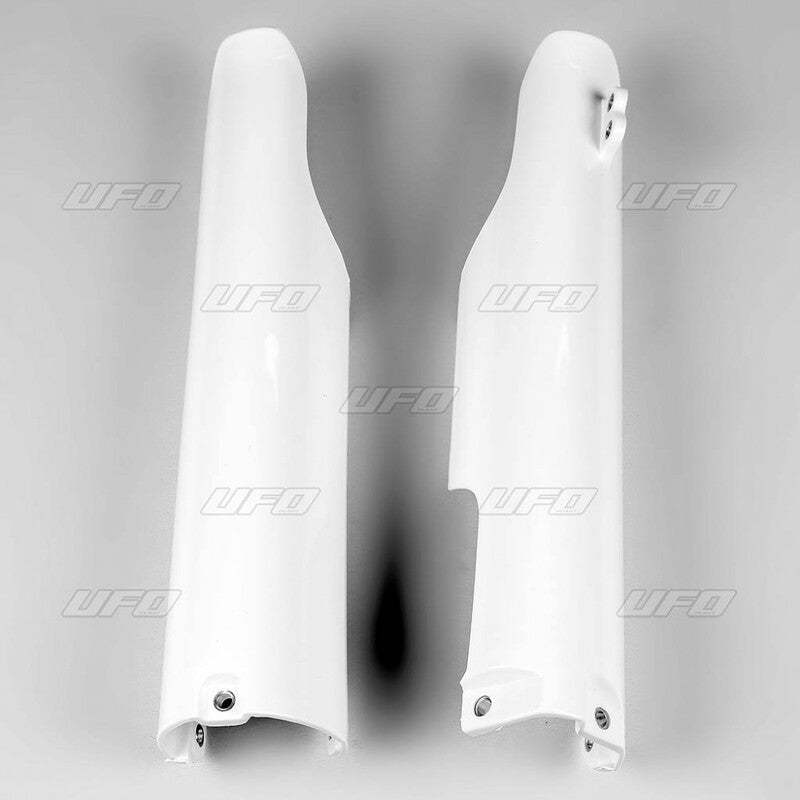 UFO Front fork protectors white Yamaha