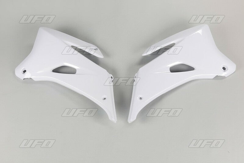 UFO Radiator shrouds white Yamaha YZ250F/450F 